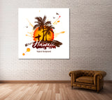 Hawaii Tropical Beach Canvas Print ArtLexy   