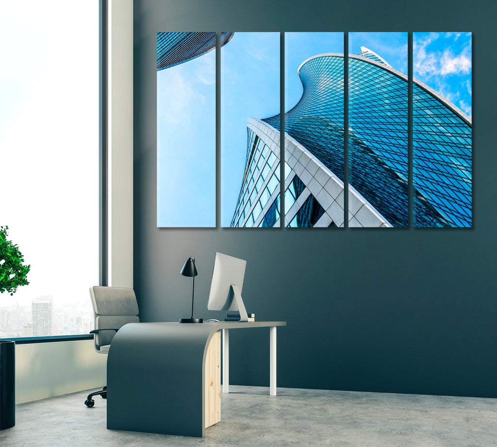 Evolution Tower Moscow Canvas Print ArtLexy 5 Panels 36"x24" inches 