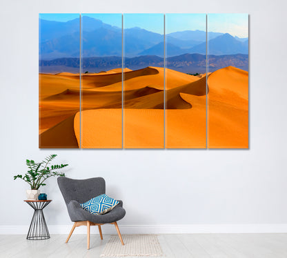 Sand dunes in Death Valley California Canvas Print ArtLexy 5 Panels 36"x24" inches 