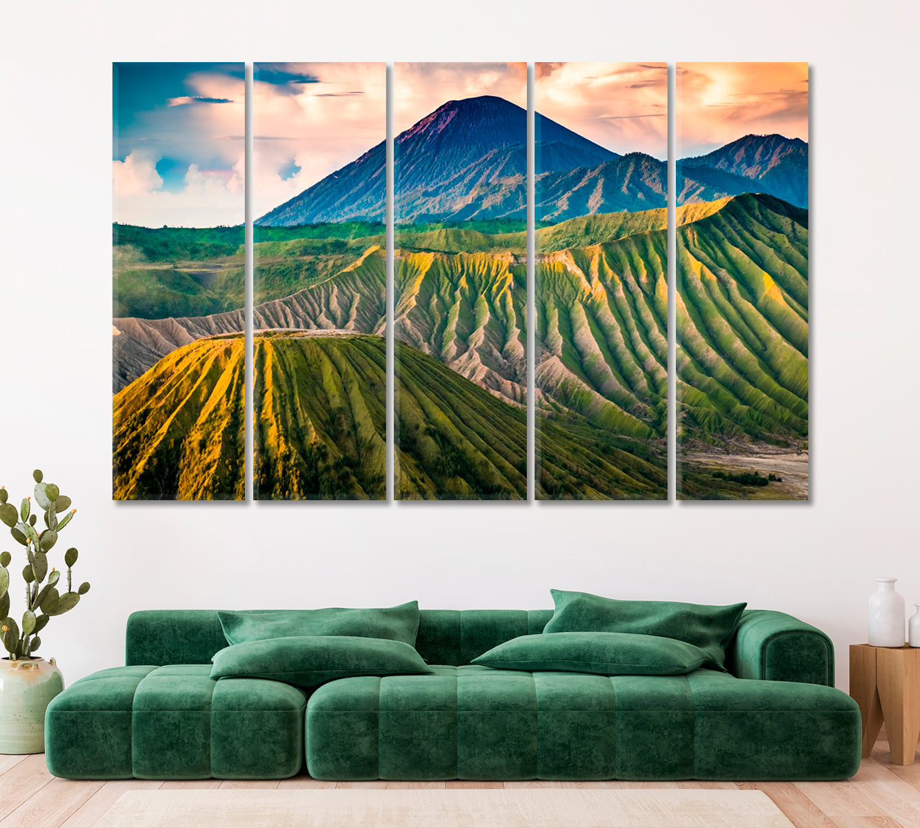 Mountain Landscape Mount Bromo Java Indonesia Canvas Print ArtLexy   