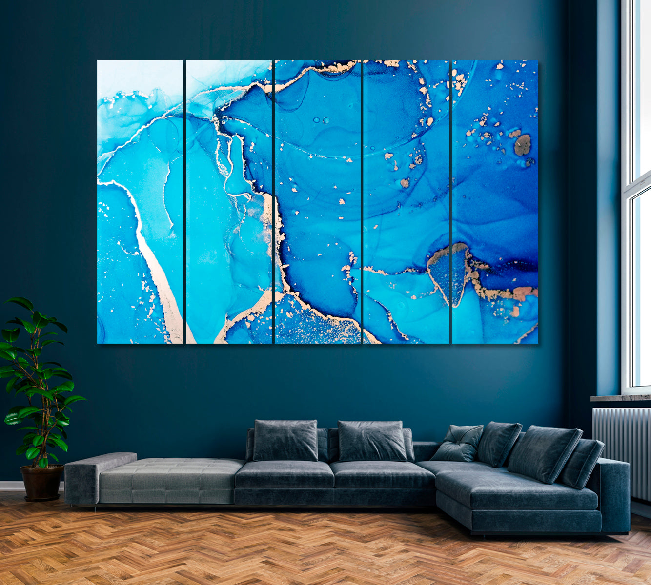 Ink Blue Pattern Abstract Blue Mixed Ink Pattern – ArtLexy