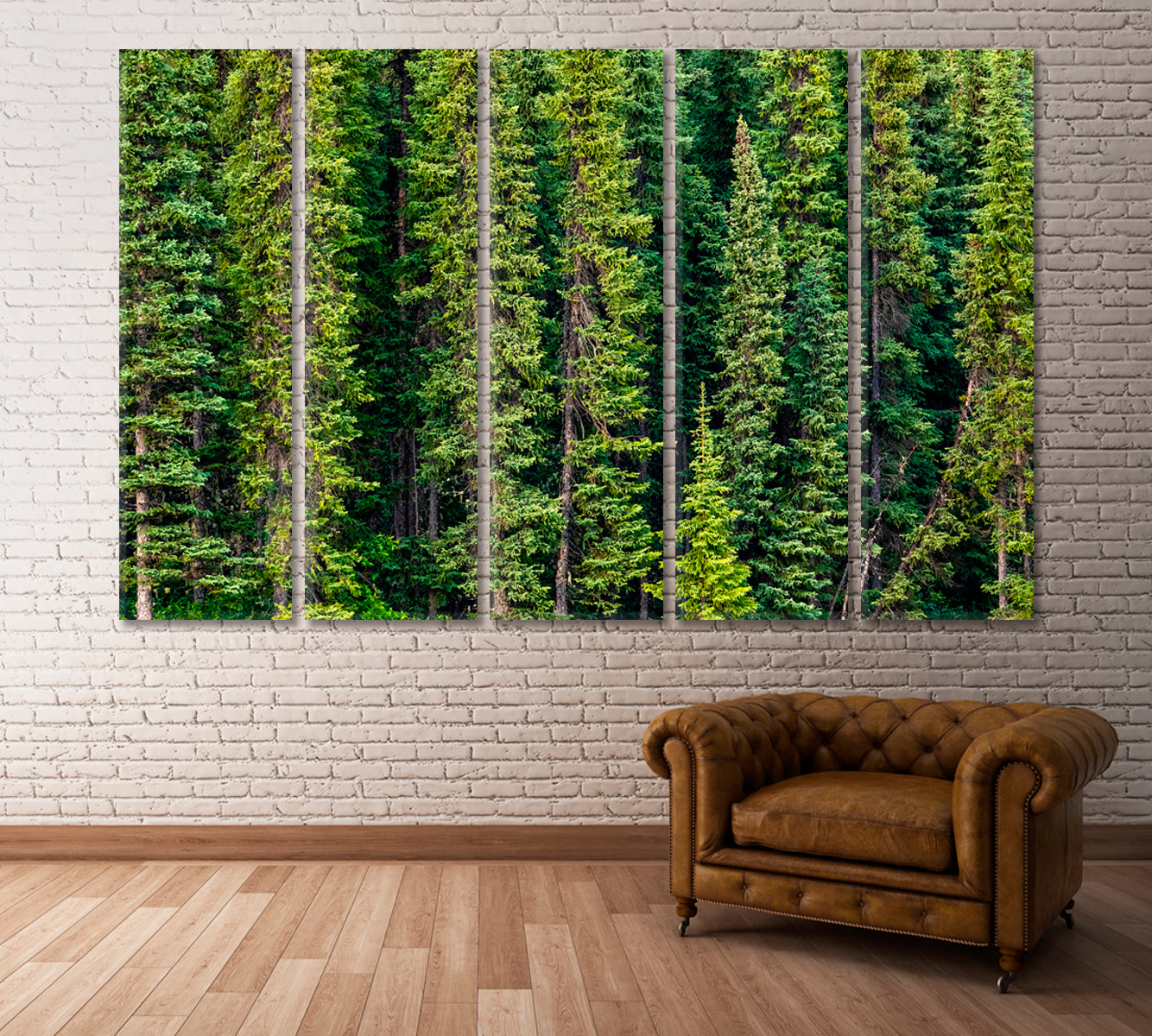 Tongass National Forest Alaska Canvas Print ArtLexy 5 Panels 36"x24" inches 
