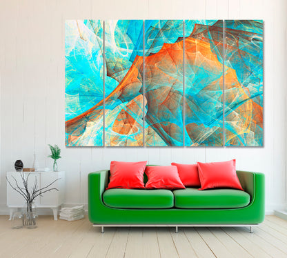 Abstract Creative Graphic Design Canvas Print ArtLexy 5 Panels 36"x24" inches 