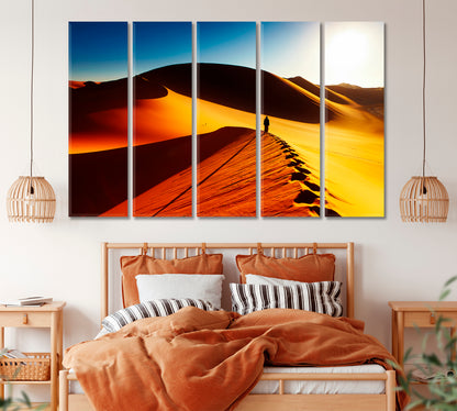 Sahara Desert Sand Dune Algeria Canvas Print ArtLexy   