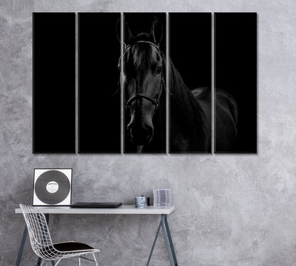 Portrait of Colombian Creole Horse Canvas Print ArtLexy 5 Panels 36"x24" inches 