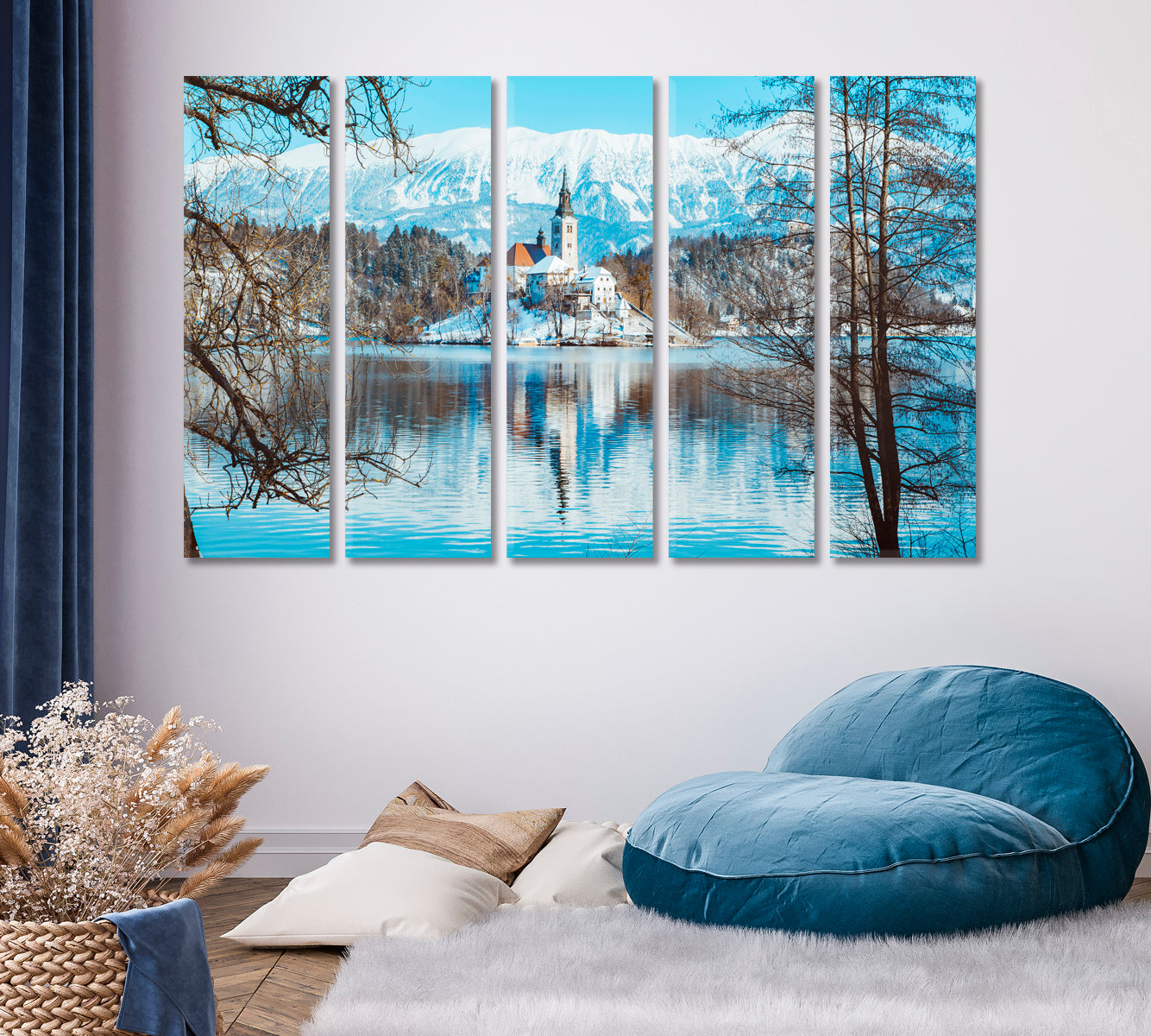 Lake Bled and Bled Island Slovenia Canvas Print ArtLexy   