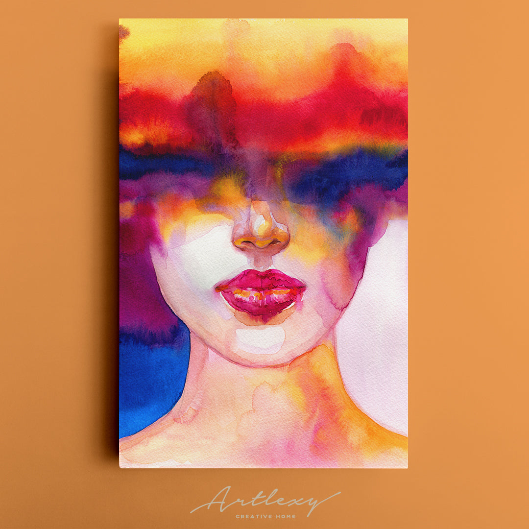 Creative Abstract Beautiful Woman Canvas Print ArtLexy   