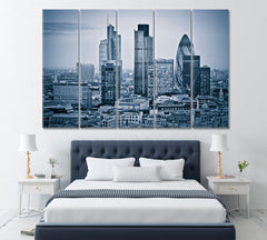 City of London Canvas Print ArtLexy 5 Panels 36"x24" inches 