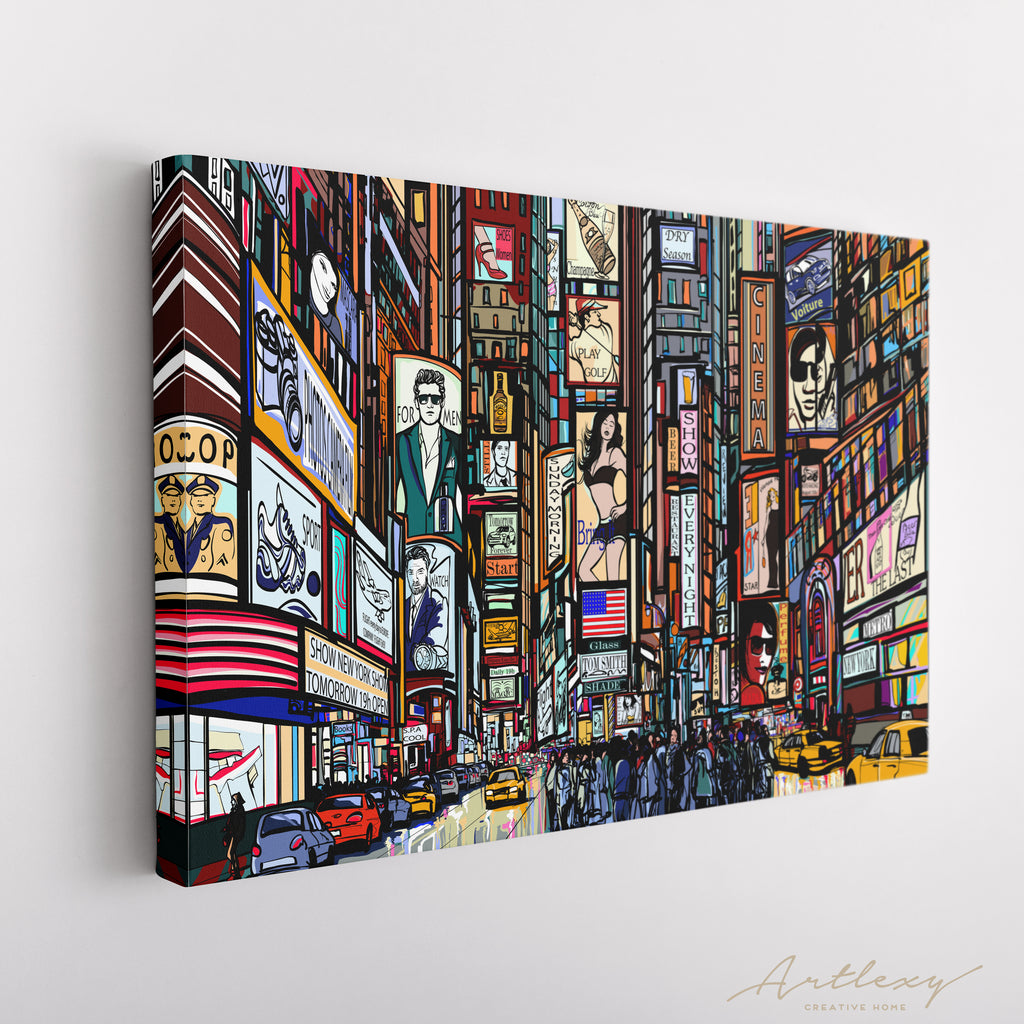 Times Square New York Canvas Print ArtLexy   