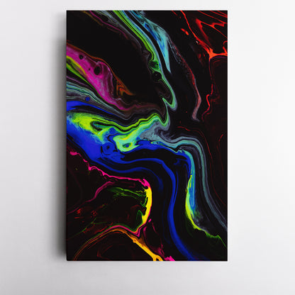 Set of 3 Beautiful Abstract Colorful Marble Canvas Print ArtLexy   