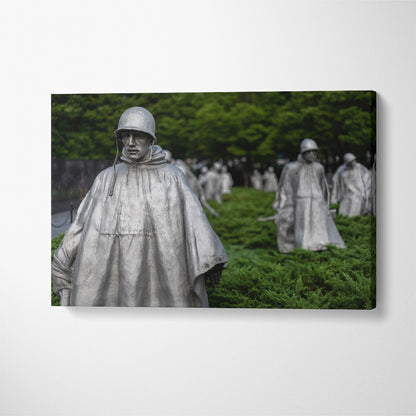 Korean War Veterans Memorial Washington Canvas Print ArtLexy 1 Panel 24"x16" inches 