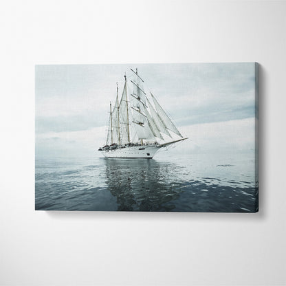 Beautiful Sailing Ship Canvas Print ArtLexy 1 Panel 24"x16" inches 