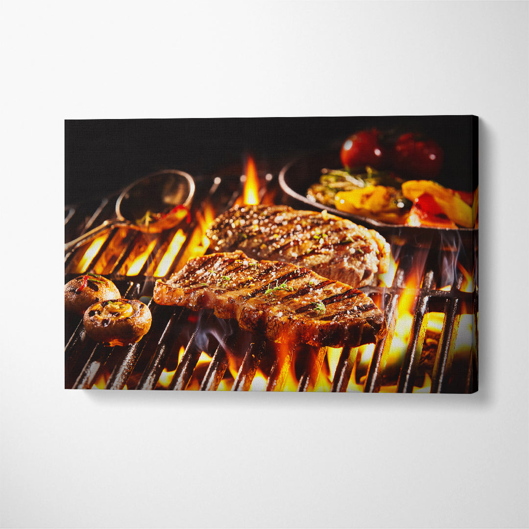 Rump Steak Canvas Print ArtLexy 1 Panel 24"x16" inches 