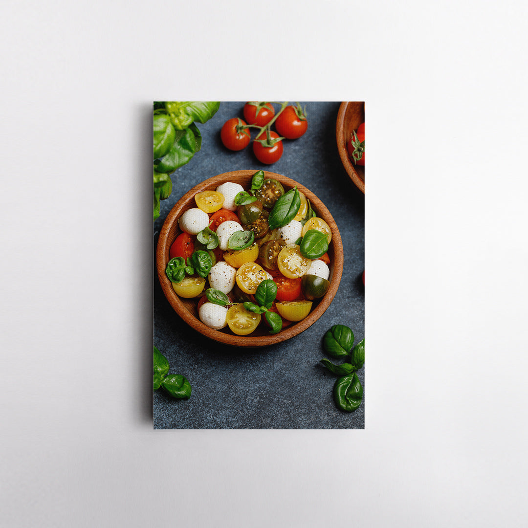 Caprese Salad Italian Food Canvas Print ArtLexy 1 Panel 16"x24" inches 