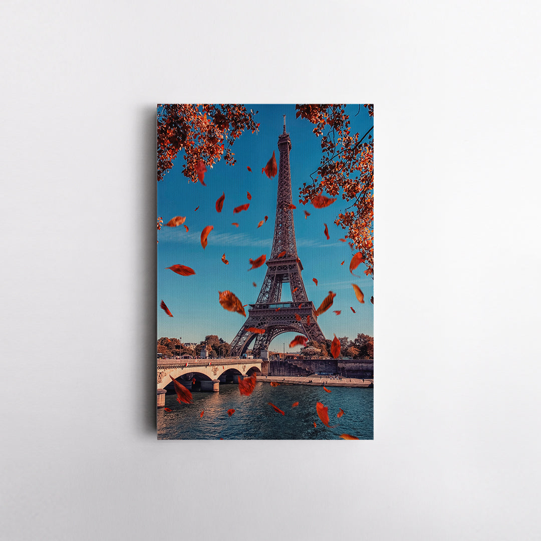 Eiffel Tower in Autumn Paris Canvas Print ArtLexy   