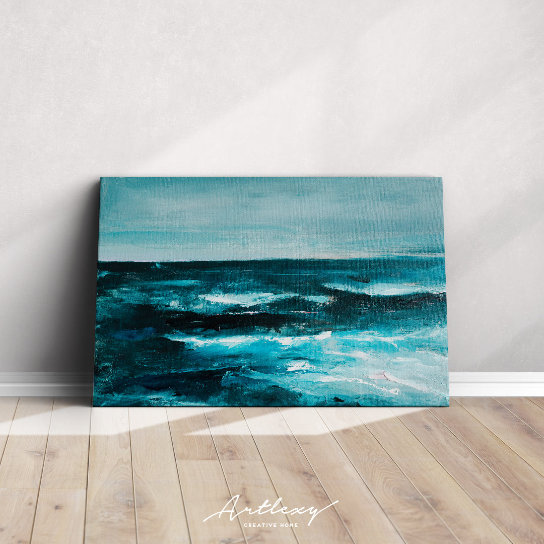 Contemporary Abstract Ocean Painting Canvas Print ArtLexy   