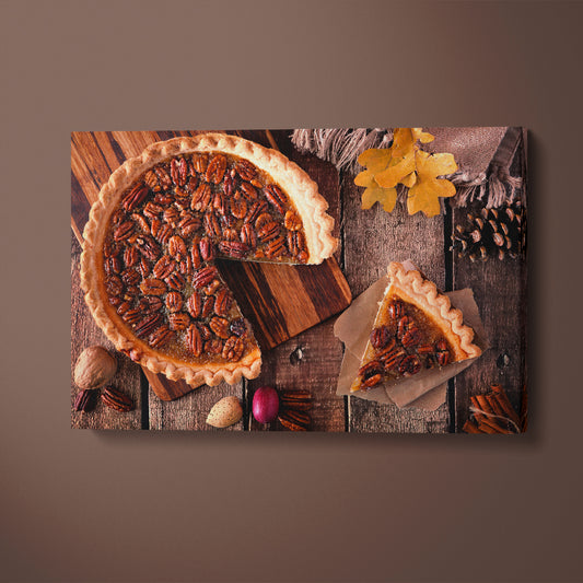Pecan Pie Canvas Print ArtLexy 1 Panel 24"x16" inches 
