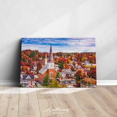 Montpelier Vermont USA Town Skyline Canvas Print ArtLexy   