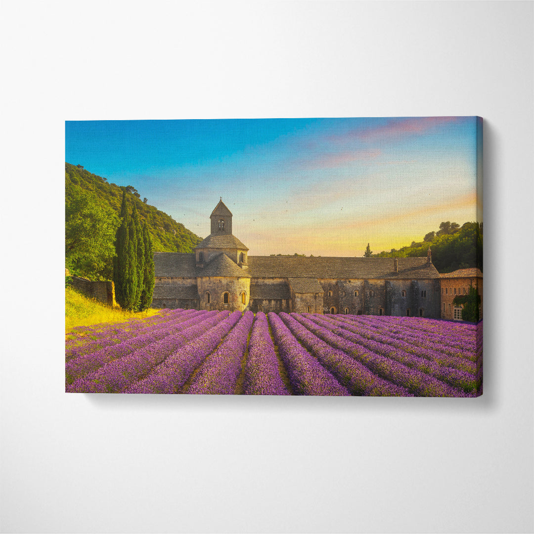 Senanque Abbey with Lavender Field Provence France Canvas Print ArtLexy   