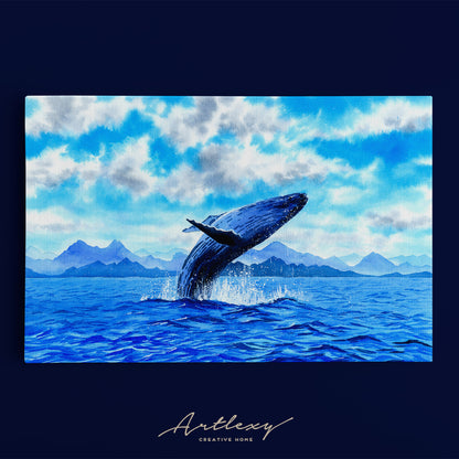 Fantasy Whale Canvas Print ArtLexy   