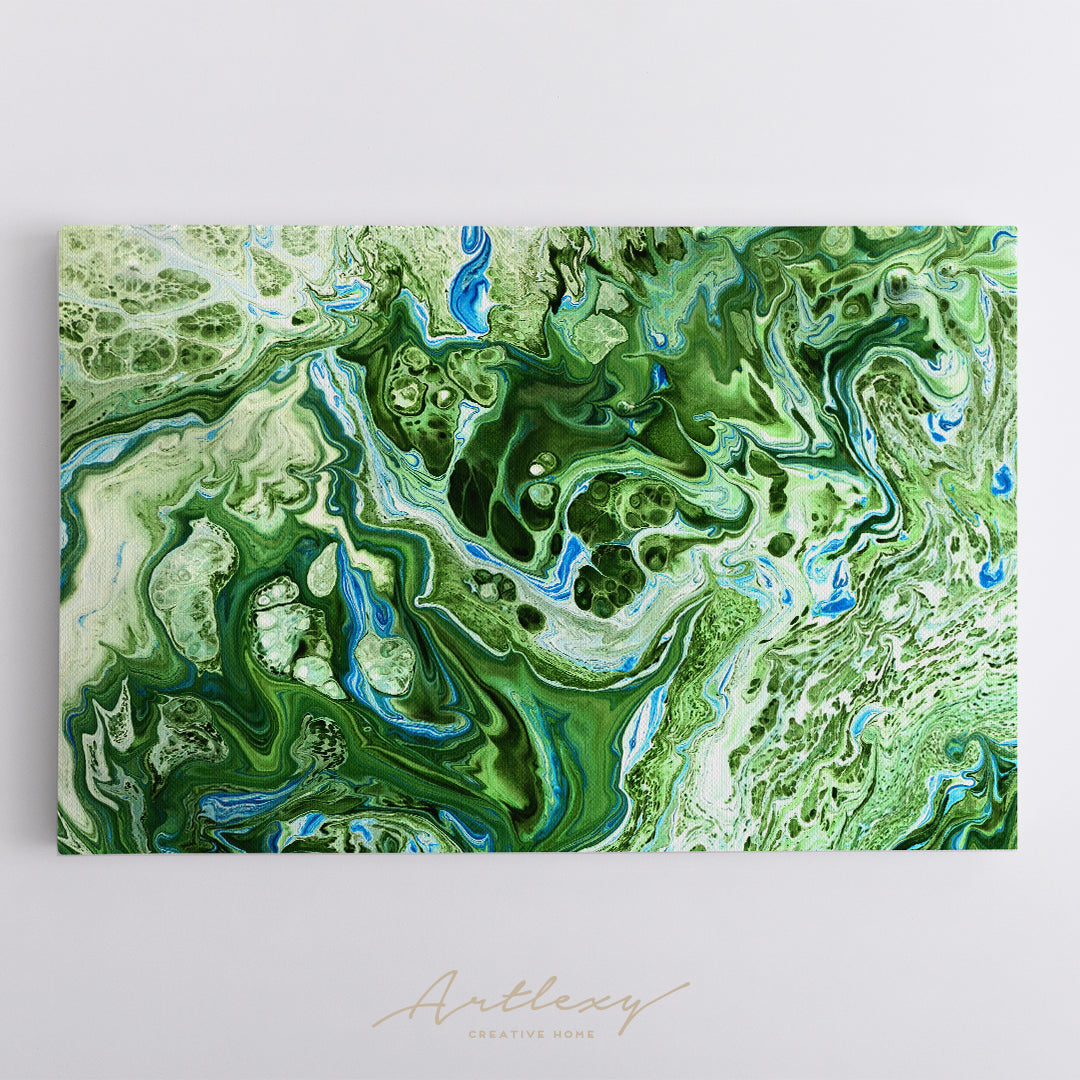 Abstract Watercolour Waves Canvas Print ArtLexy   