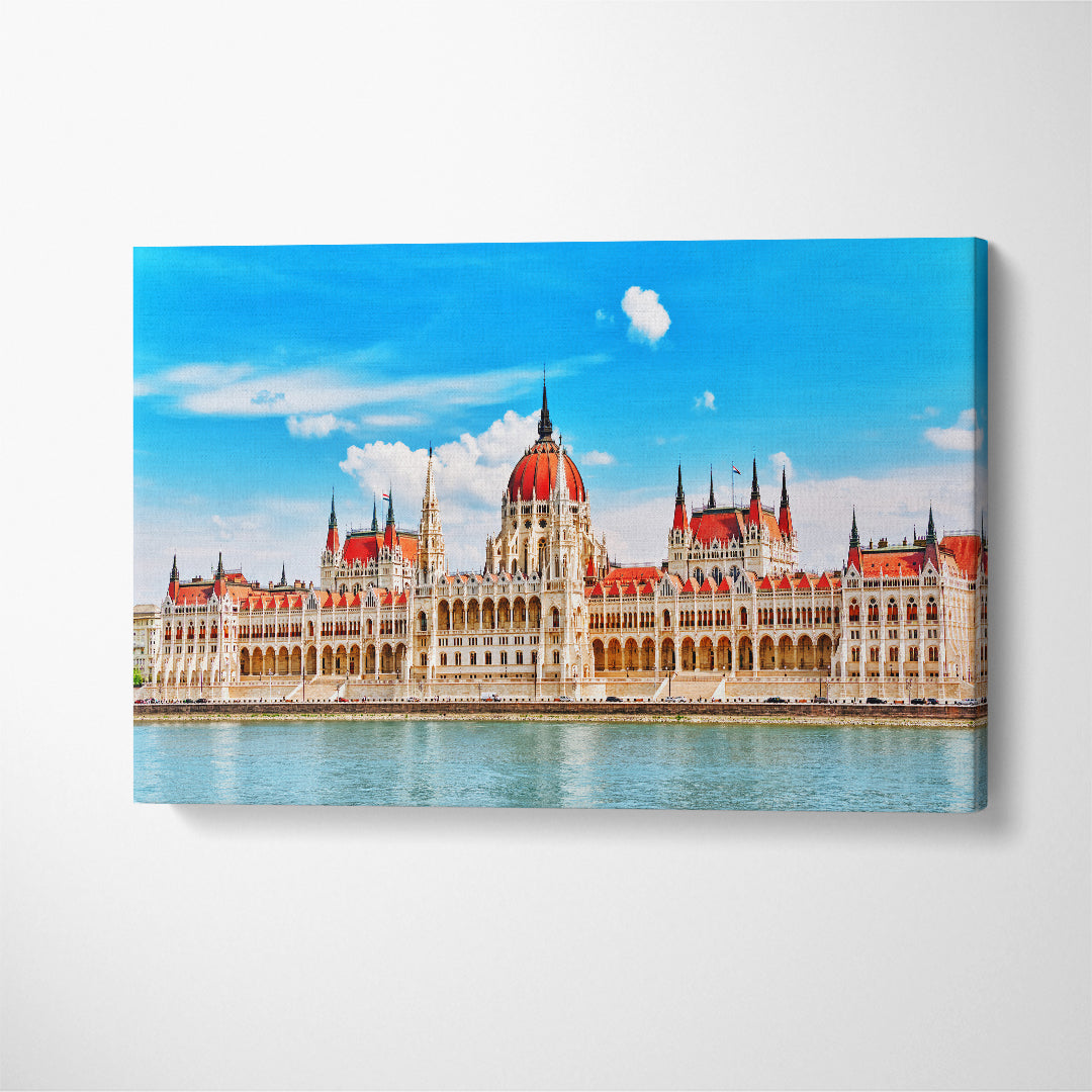 Hungarian Parliament Budapest Canvas Print ArtLexy 1 Panel 24"x16" inches 
