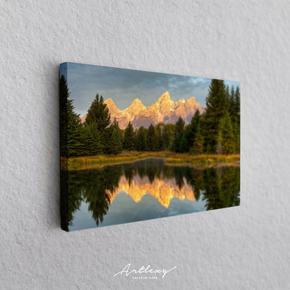 Grand Teton National Park. Mountain Landscape Canvas Print ArtLexy   