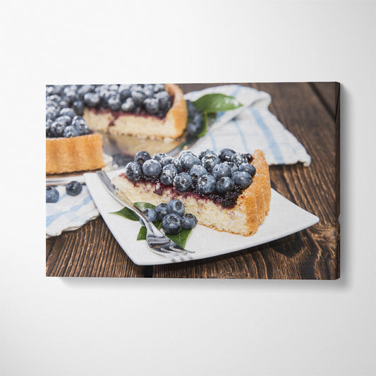 Blueberry Pie Canvas Print ArtLexy 1 Panel 24"x16" inches 
