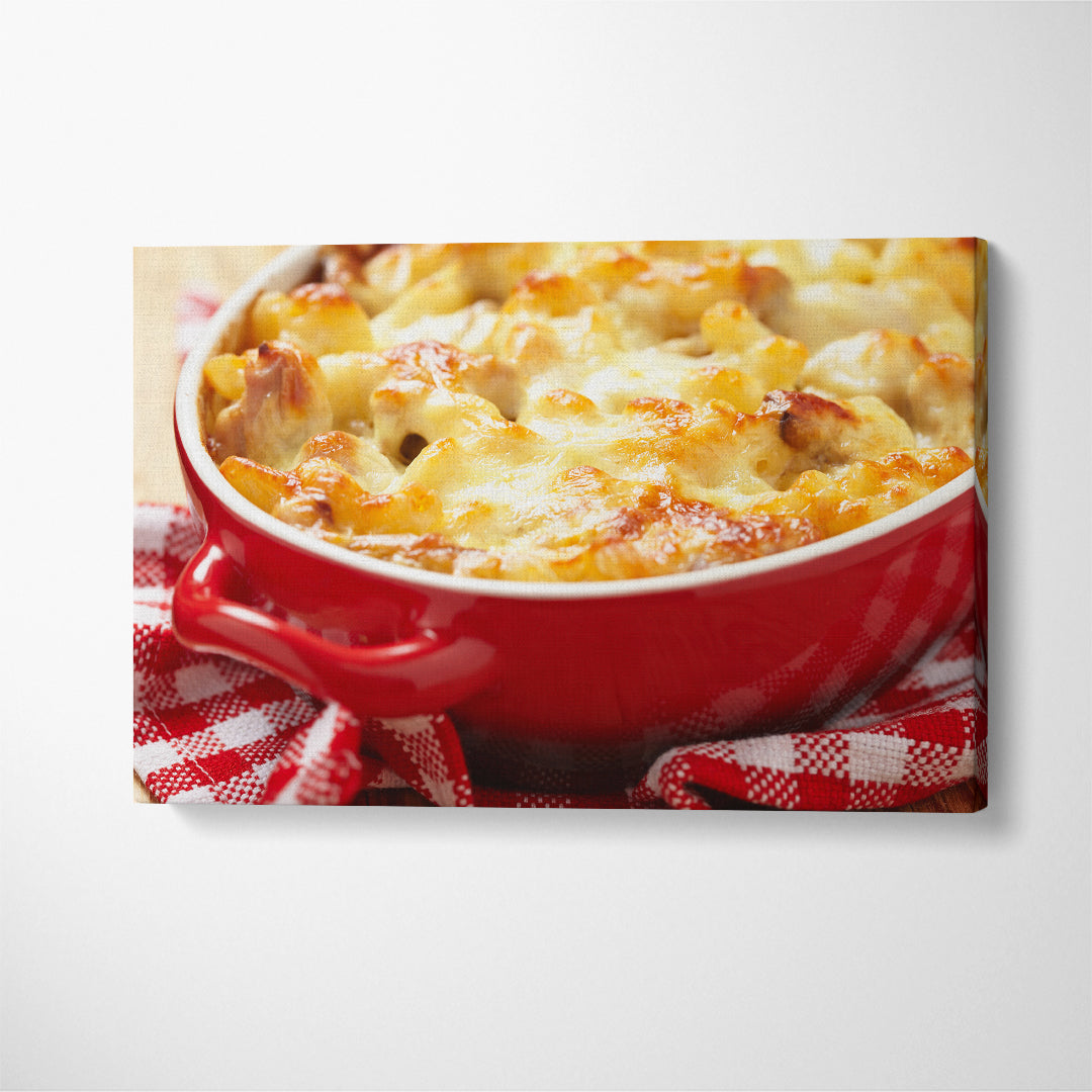 American Macaroni and Cheese Canvas Print ArtLexy 1 Panel 24"x16" inches 
