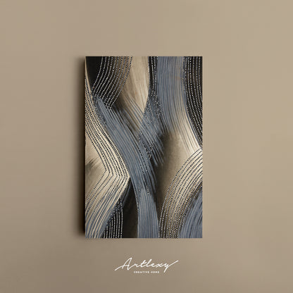 Abstract Stylish Waves Pattern Canvas Print ArtLexy   
