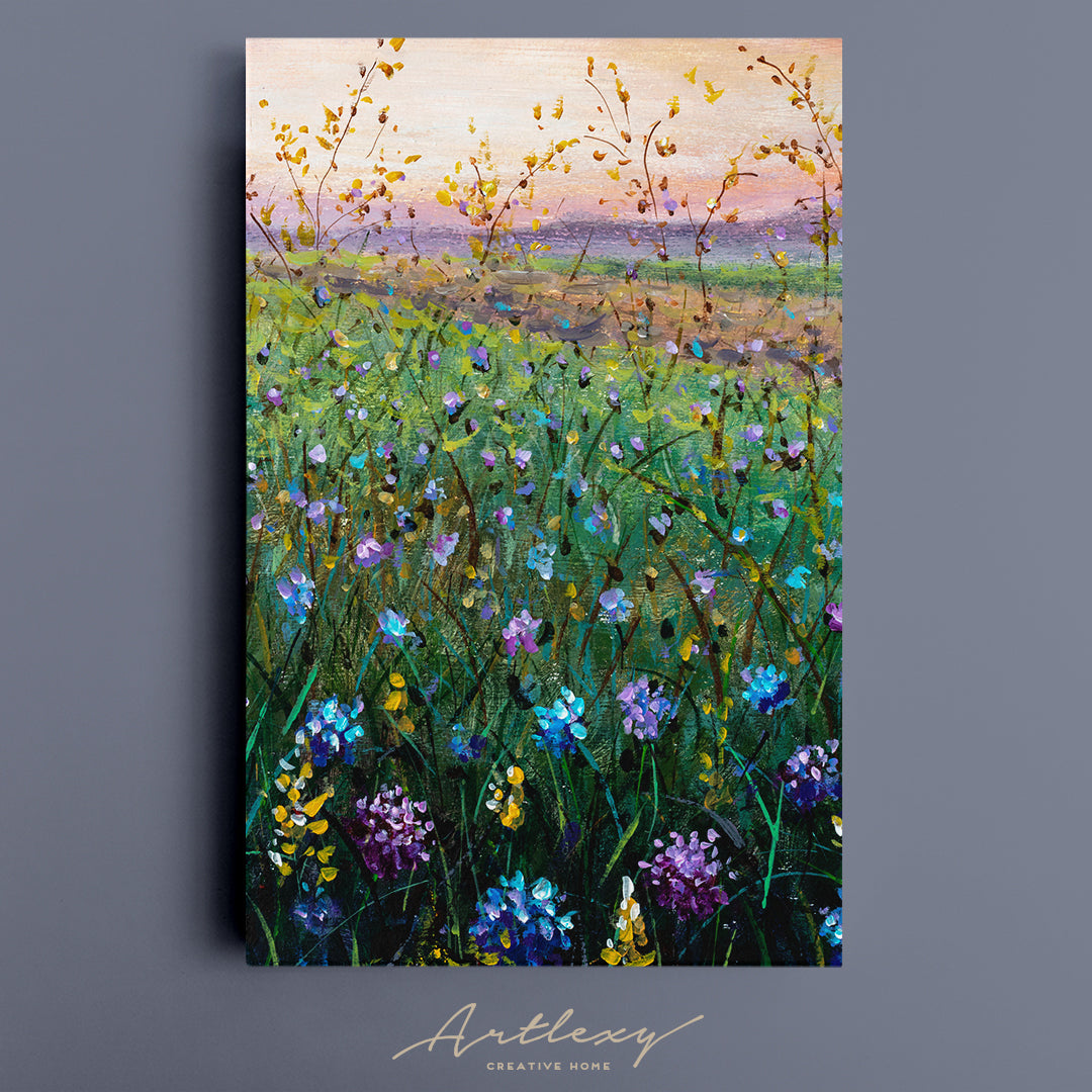 Flowers Field Canvas Print ArtLexy   