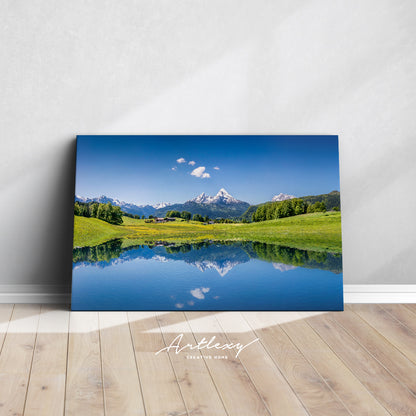 Summer Landscape of Alps Canvas Print ArtLexy   