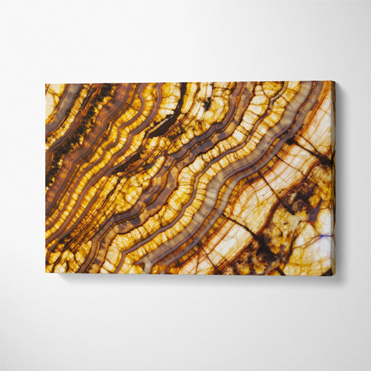 Natural Agate Stone Pattern Canvas Print ArtLexy 1 Panel 24"x16" inches 