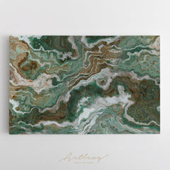 Green Marble Canvas Print ArtLexy   