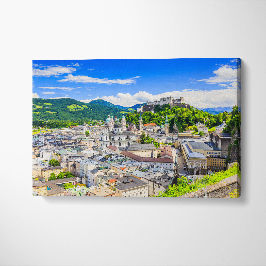 Salzburg Austria Old Town Canvas Print ArtLexy 1 Panel 24"x16" inches 