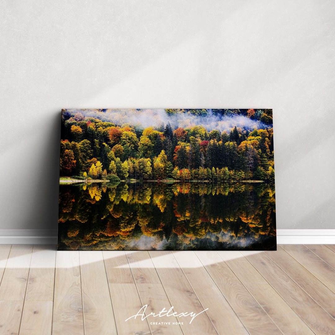 Autumn Landscape in Romania Canvas Print ArtLexy   