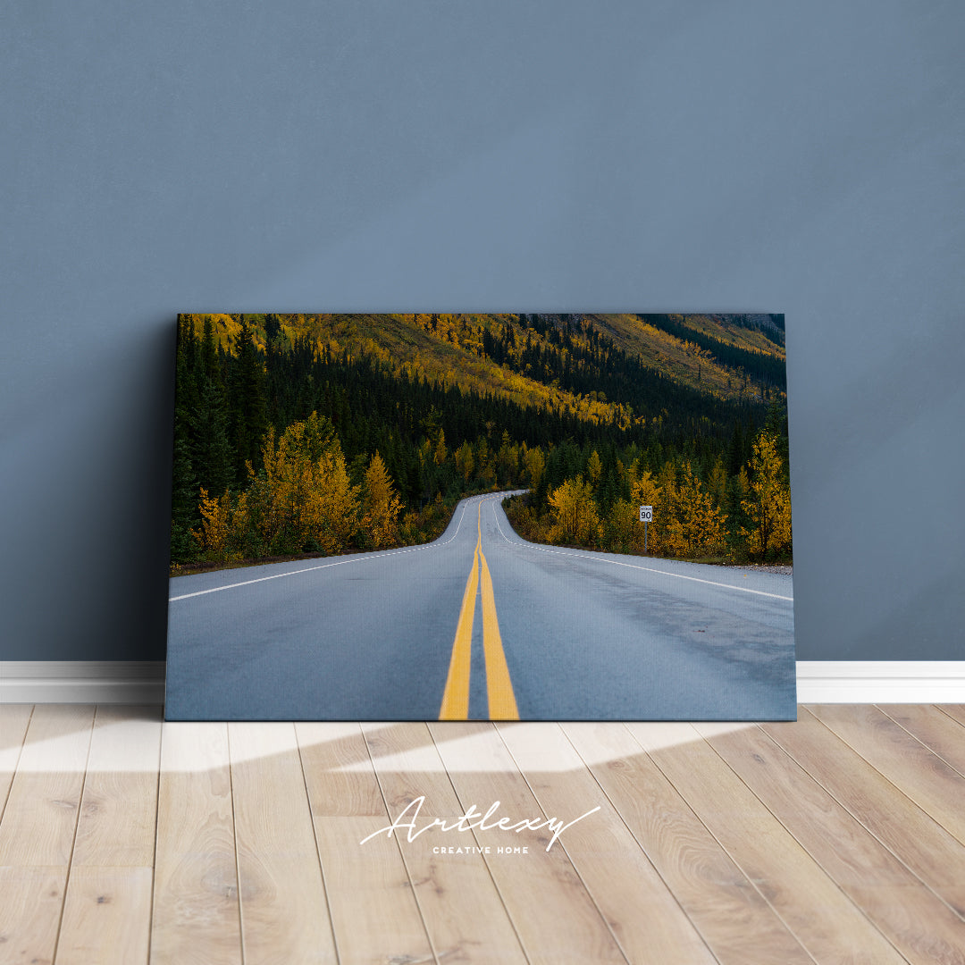 Alaska Highway Canvas Print ArtLexy   
