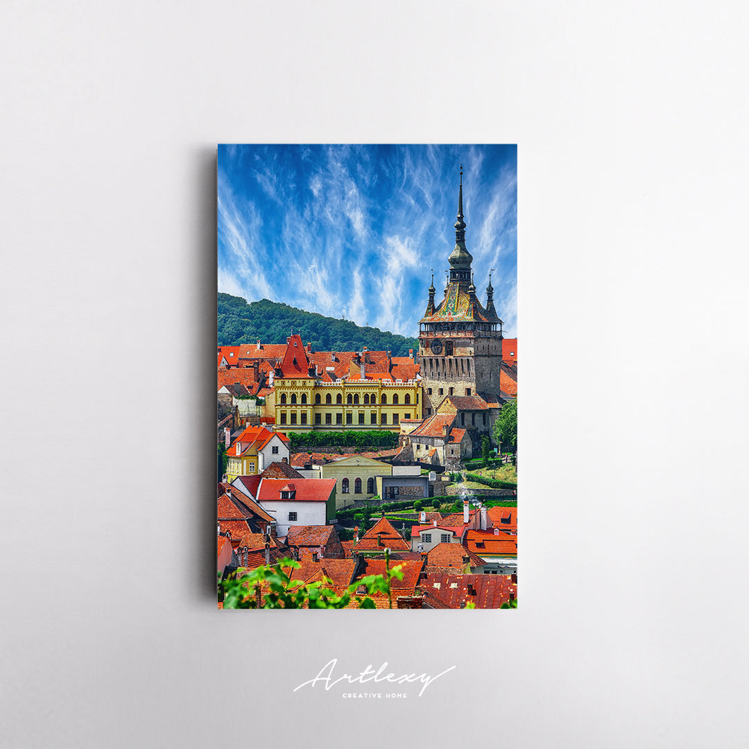 Sighisoara Town Transylvania Romania Canvas Print ArtLexy   