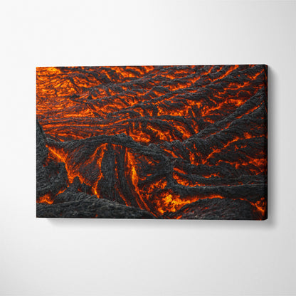 Lava Canvas Print ArtLexy 1 Panel 24"x16" inches 