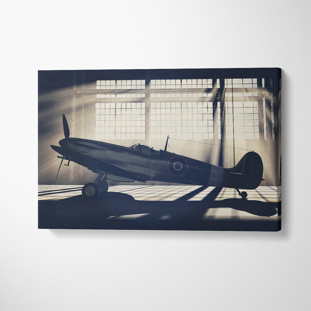 Supermarine Spitfire Canvas Print ArtLexy 1 Panel 24"x16" inches 