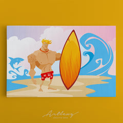 Surfer Canvas Print ArtLexy   