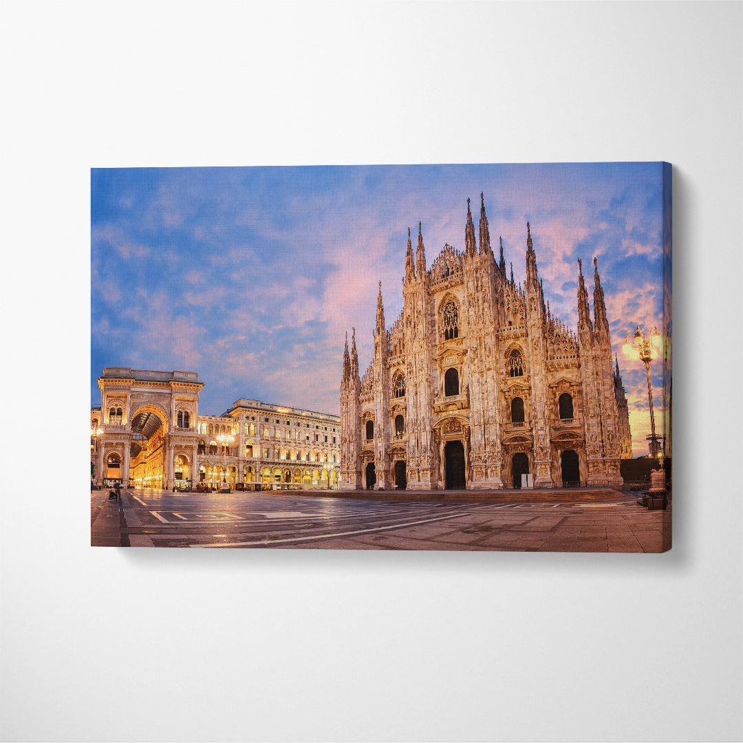 Milan Cathedral Duomo di Milano Italy Canvas Print ArtLexy 1 Panel 24"x16" inches 