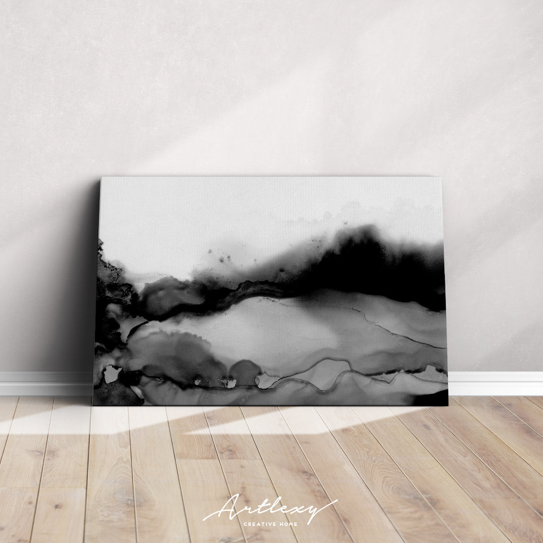Abstract Black and White Canvas Print ArtLexy   