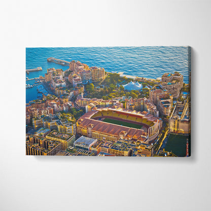 Fontvieille Waterfront Principality of Monaco Canvas Print ArtLexy 1 Panel 24"x16" inches 