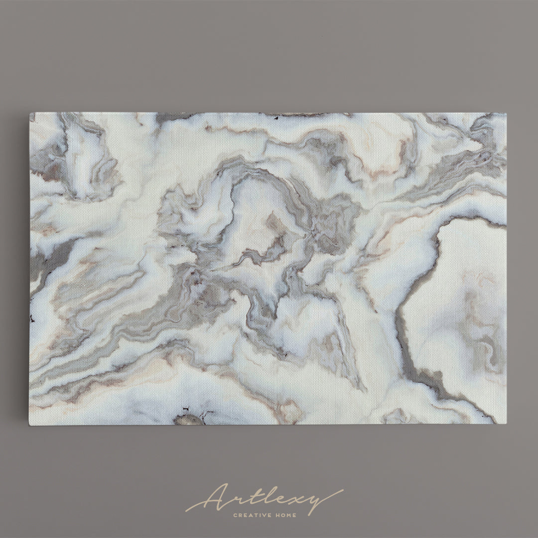 Abstract Marble Pattern with Curly Veins Canvas Print ArtLexy   
