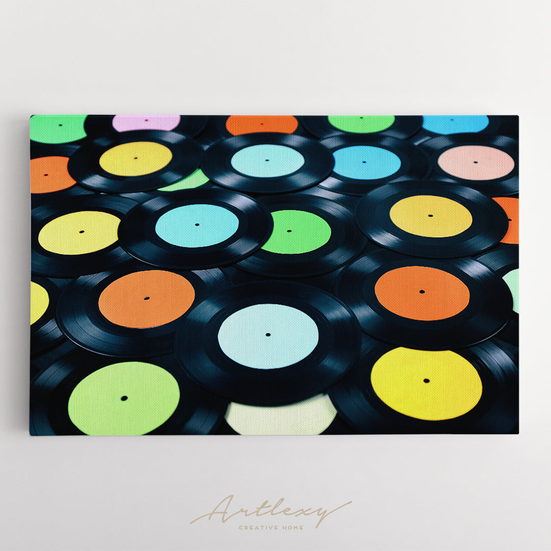Vinyl Records Canvas Print ArtLexy   