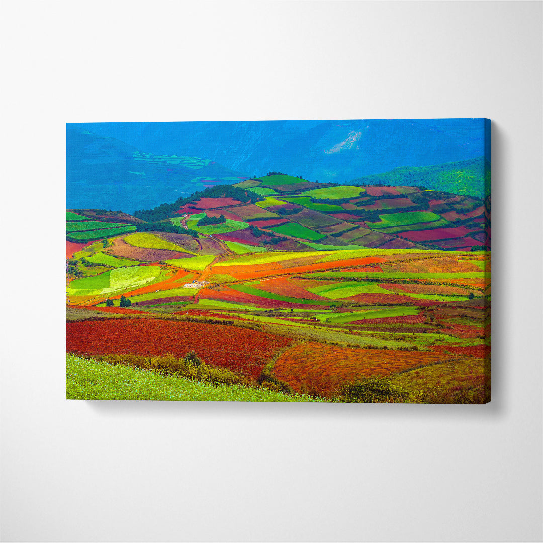 Dongchuan Red Land Canvas Print ArtLexy 1 Panel 24"x16" inches 
