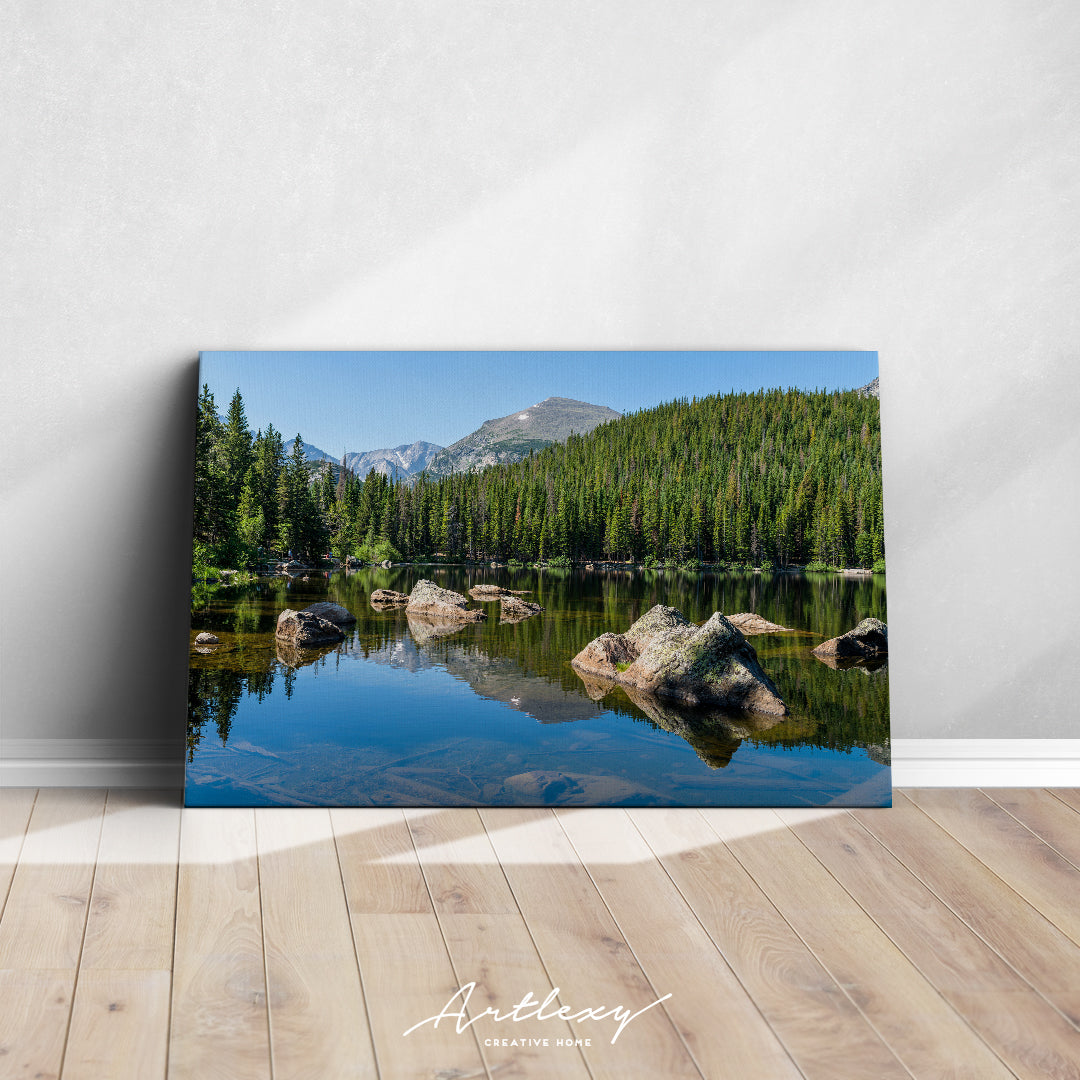 Bear Lake in Rocky Mountain National Park Colorado USA Canvas Print ArtLexy   