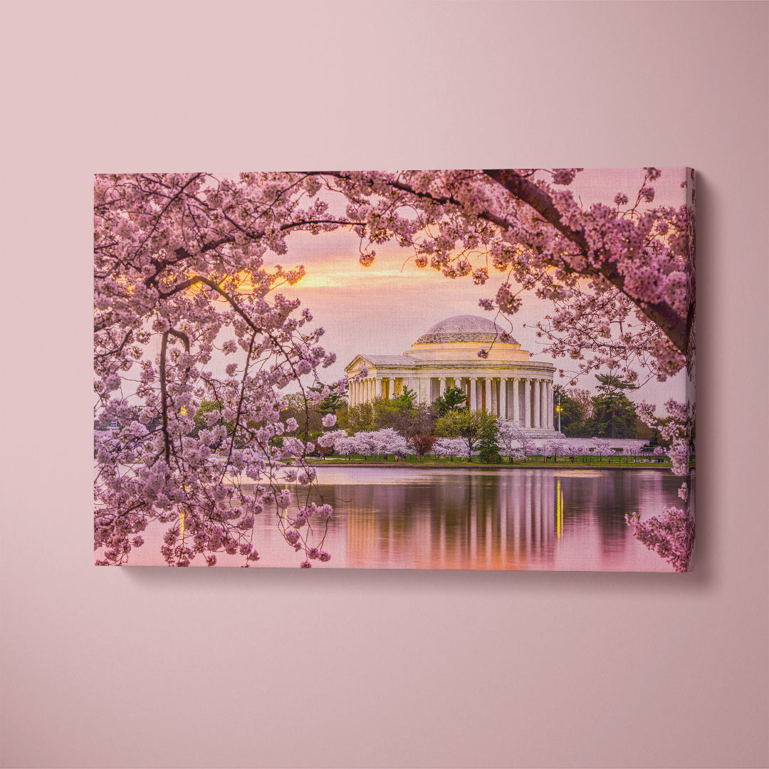 Jefferson Memorial Washington in Spring Canvas Print ArtLexy   