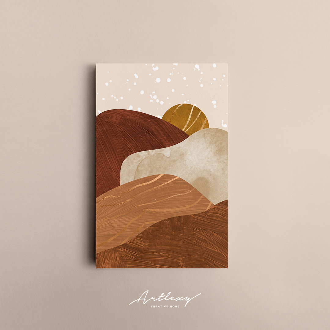 Abstract Mountain Landscape Canvas Print ArtLexy   